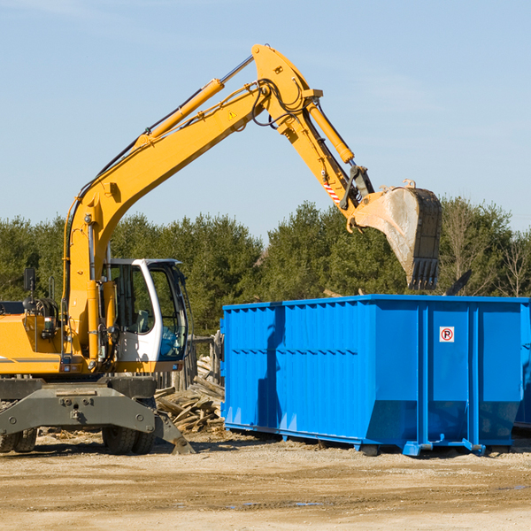 what size residential dumpster rentals are available in Huntington MA